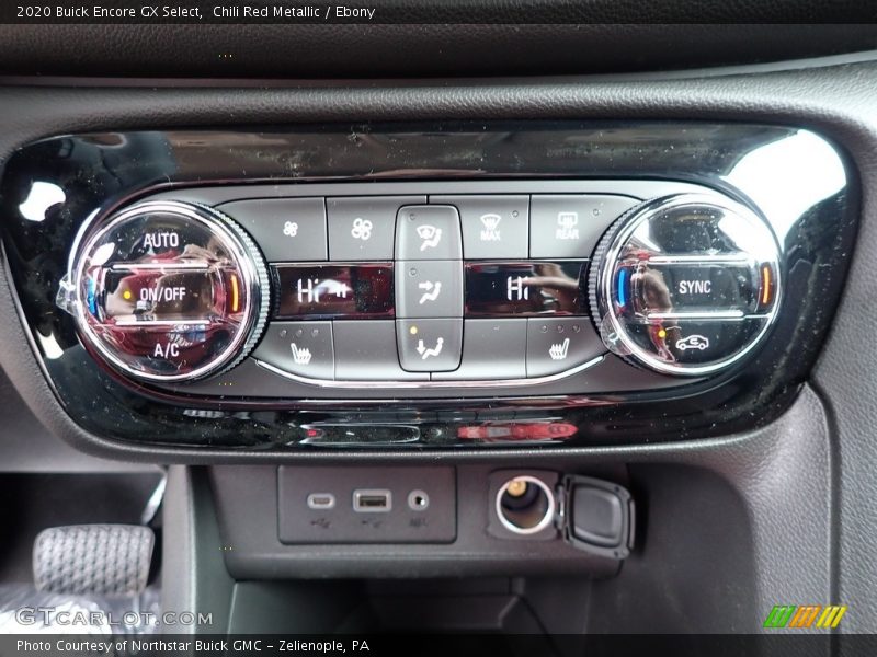 Controls of 2020 Encore GX Select