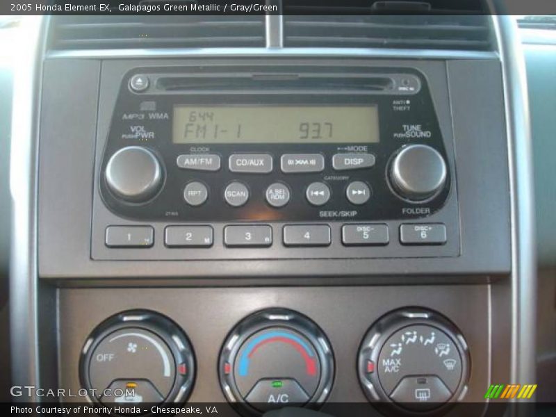 Galapagos Green Metallic / Gray/Green 2005 Honda Element EX