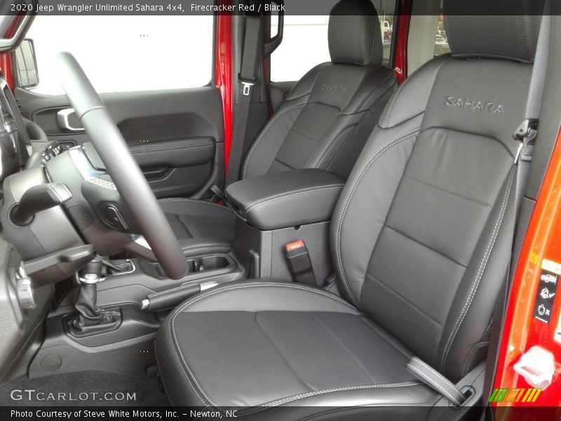 Front Seat of 2020 Wrangler Unlimited Sahara 4x4