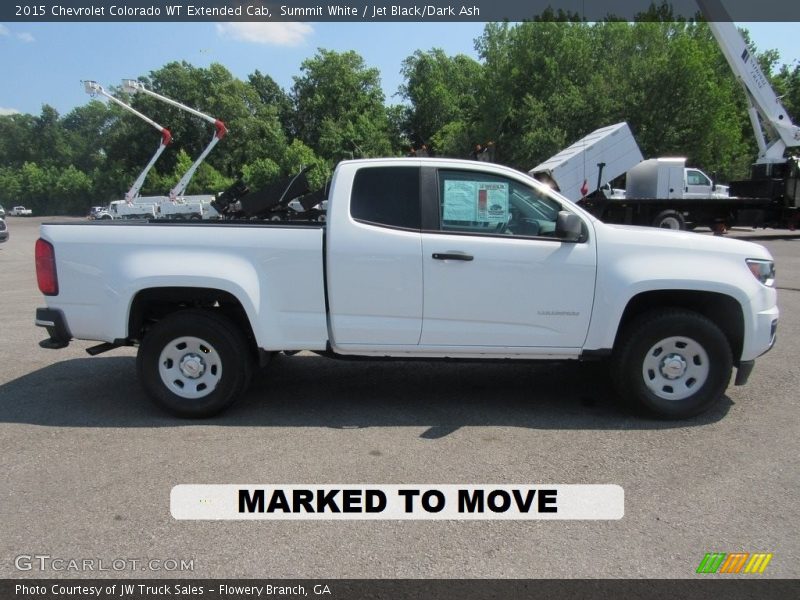 Summit White / Jet Black/Dark Ash 2015 Chevrolet Colorado WT Extended Cab