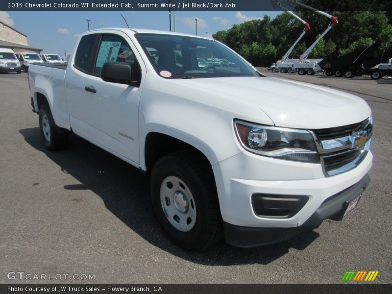 Summit White / Jet Black/Dark Ash 2015 Chevrolet Colorado WT Extended Cab