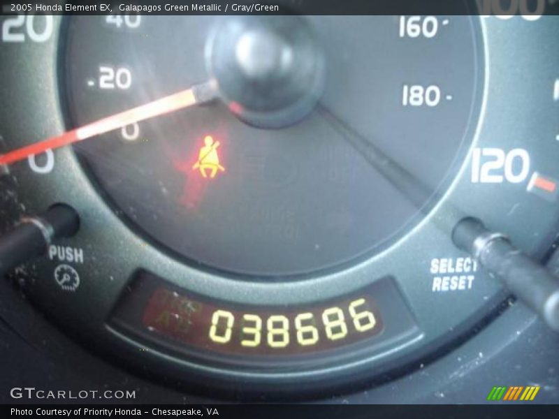 Galapagos Green Metallic / Gray/Green 2005 Honda Element EX