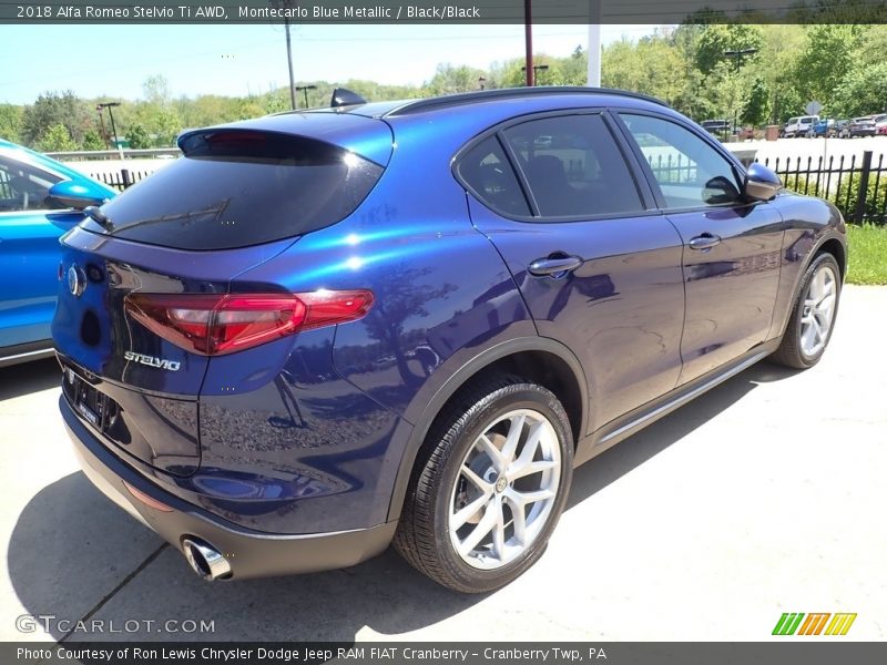 Montecarlo Blue Metallic / Black/Black 2018 Alfa Romeo Stelvio Ti AWD