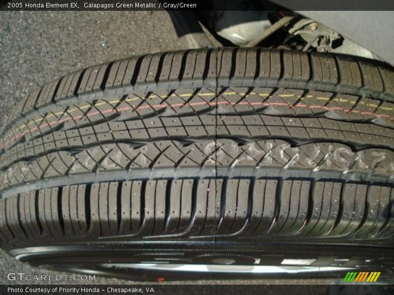 Galapagos Green Metallic / Gray/Green 2005 Honda Element EX