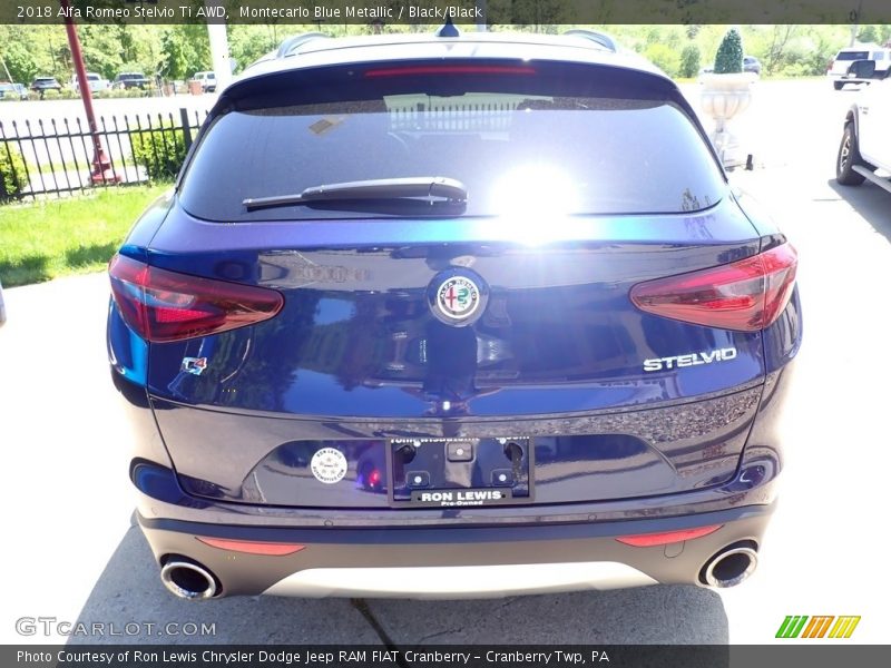 Montecarlo Blue Metallic / Black/Black 2018 Alfa Romeo Stelvio Ti AWD