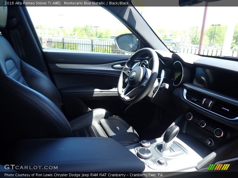 Montecarlo Blue Metallic / Black/Black 2018 Alfa Romeo Stelvio Ti AWD