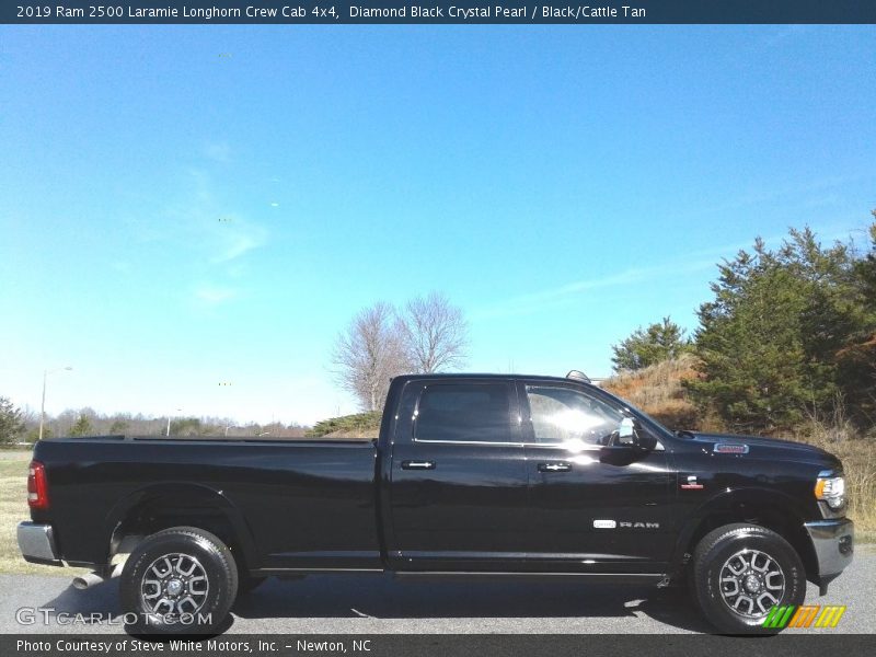 Diamond Black Crystal Pearl / Black/Cattle Tan 2019 Ram 2500 Laramie Longhorn Crew Cab 4x4