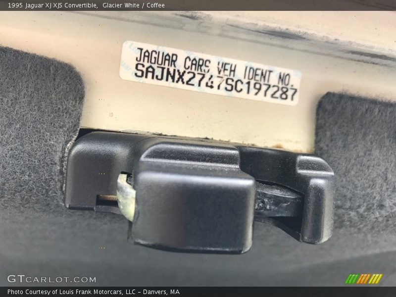 Glacier White / Coffee 1995 Jaguar XJ XJS Convertible