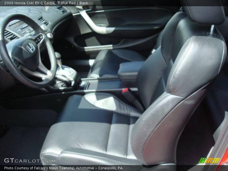 Rallye Red / Black 2009 Honda Civic EX-L Coupe