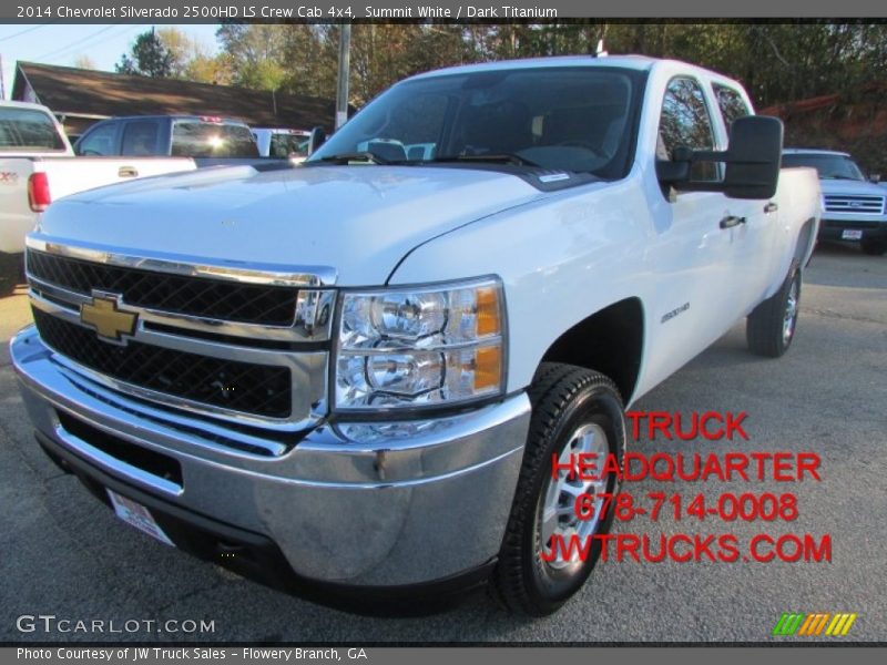 Summit White / Dark Titanium 2014 Chevrolet Silverado 2500HD LS Crew Cab 4x4