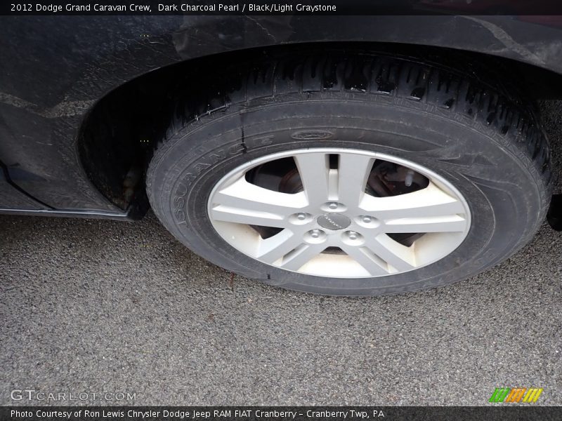 Dark Charcoal Pearl / Black/Light Graystone 2012 Dodge Grand Caravan Crew