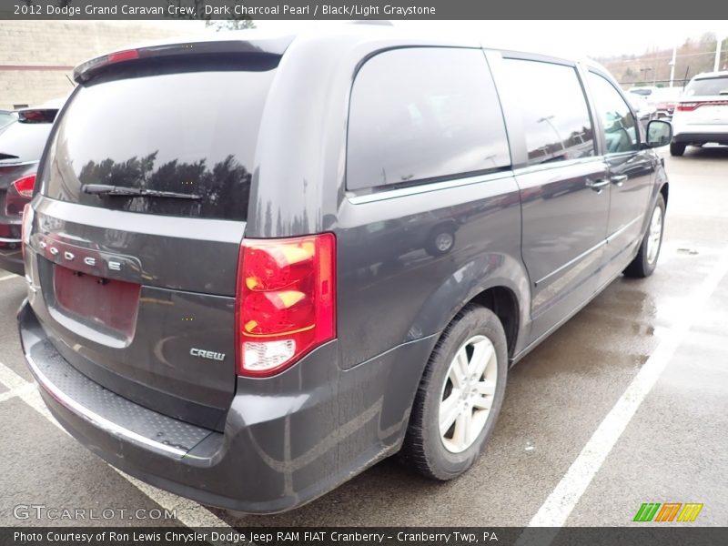 Dark Charcoal Pearl / Black/Light Graystone 2012 Dodge Grand Caravan Crew