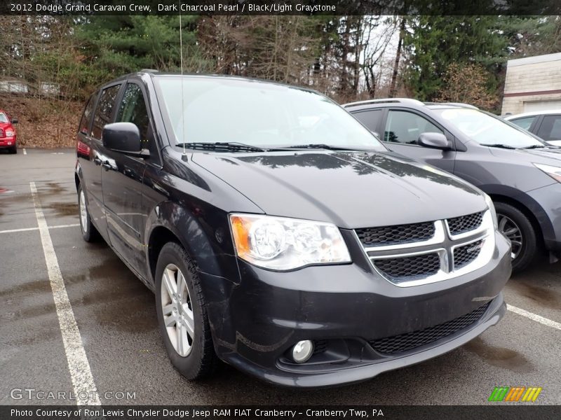 Dark Charcoal Pearl / Black/Light Graystone 2012 Dodge Grand Caravan Crew