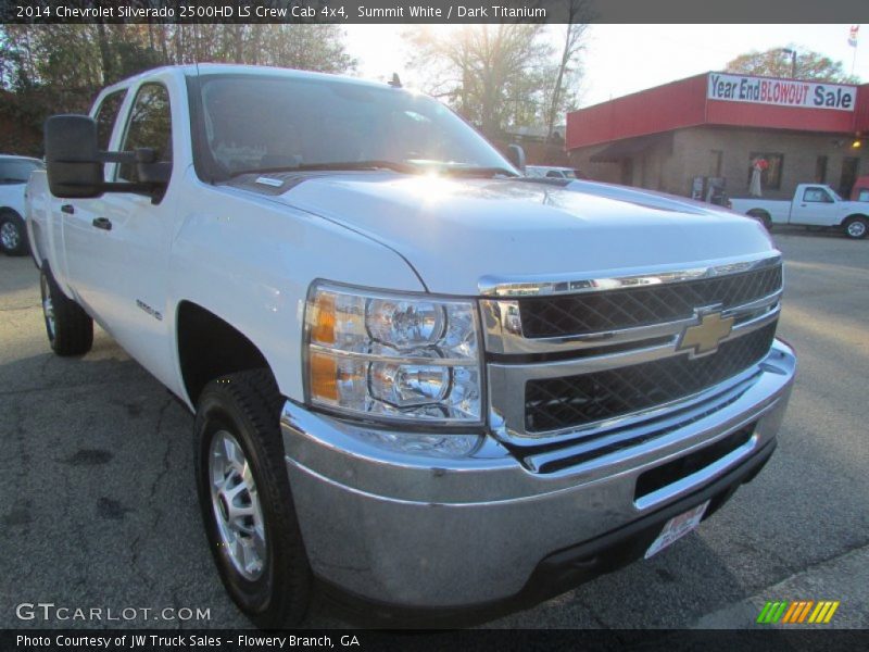 Summit White / Dark Titanium 2014 Chevrolet Silverado 2500HD LS Crew Cab 4x4