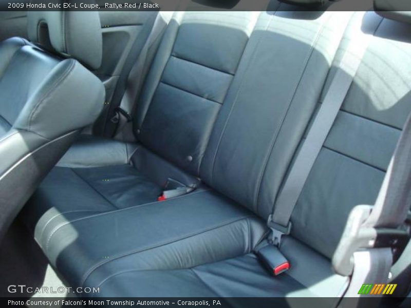 Rallye Red / Black 2009 Honda Civic EX-L Coupe