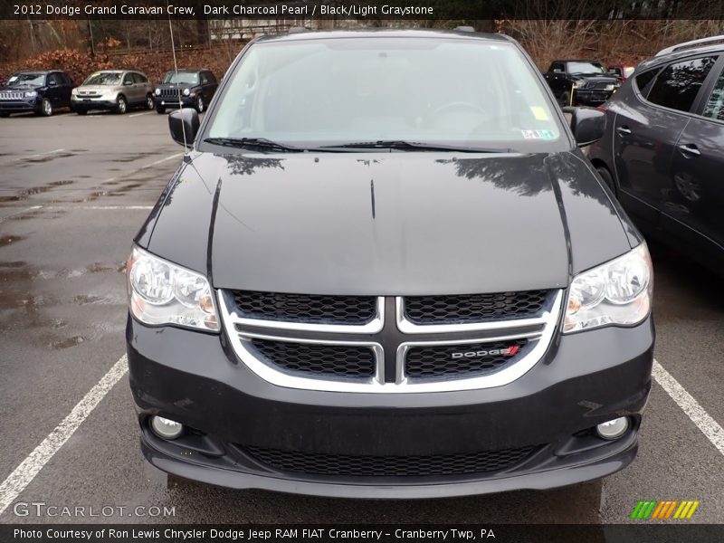 Dark Charcoal Pearl / Black/Light Graystone 2012 Dodge Grand Caravan Crew