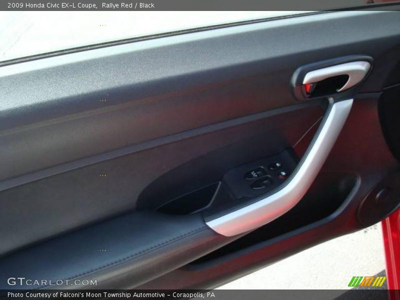 Rallye Red / Black 2009 Honda Civic EX-L Coupe