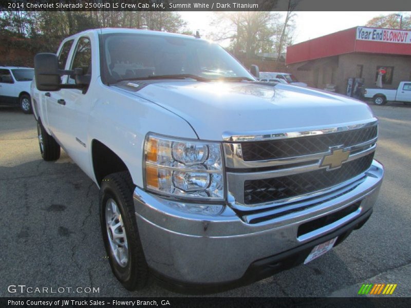 Summit White / Dark Titanium 2014 Chevrolet Silverado 2500HD LS Crew Cab 4x4
