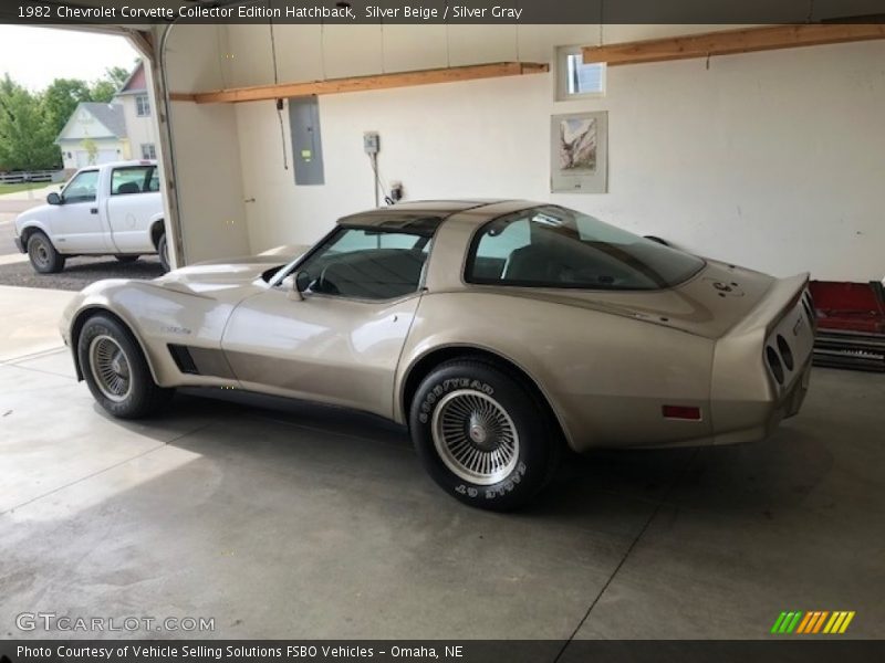 Silver Beige / Silver Gray 1982 Chevrolet Corvette Collector Edition Hatchback