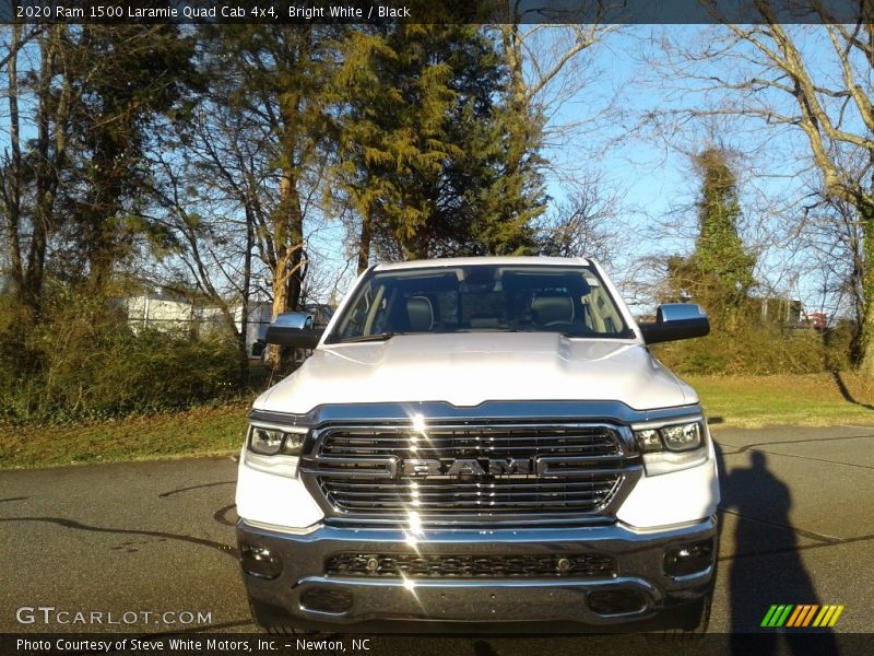 Bright White / Black 2020 Ram 1500 Laramie Quad Cab 4x4