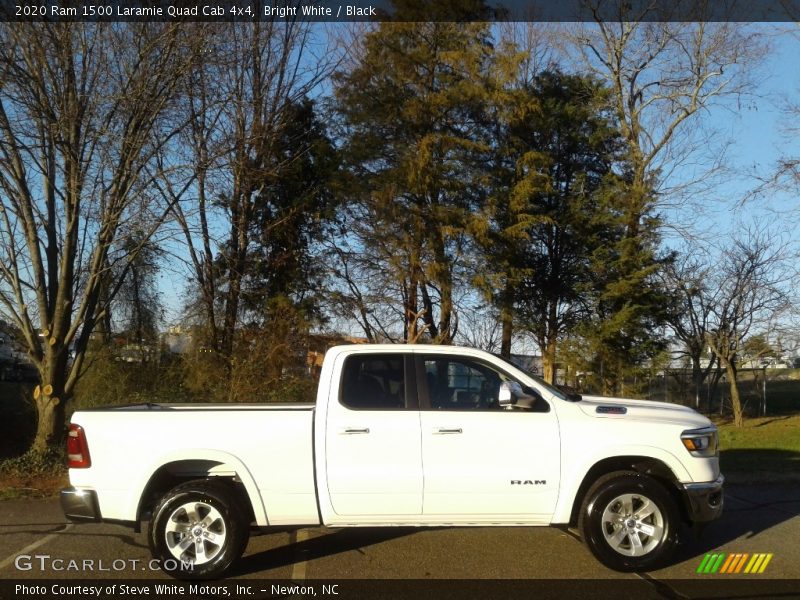 Bright White / Black 2020 Ram 1500 Laramie Quad Cab 4x4