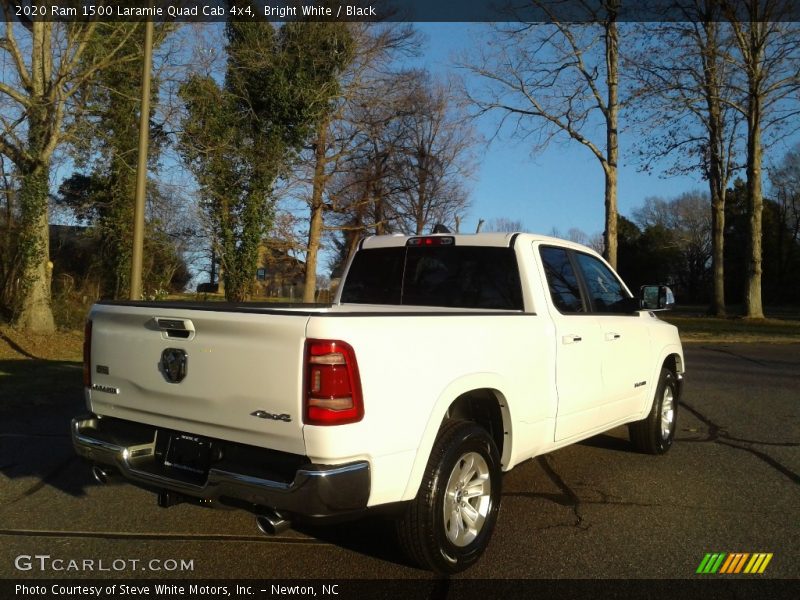 Bright White / Black 2020 Ram 1500 Laramie Quad Cab 4x4