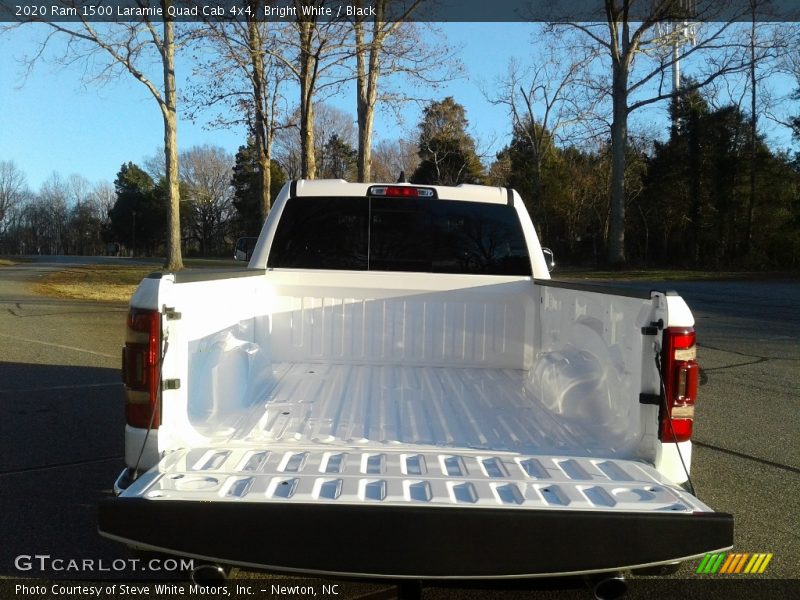 Bright White / Black 2020 Ram 1500 Laramie Quad Cab 4x4