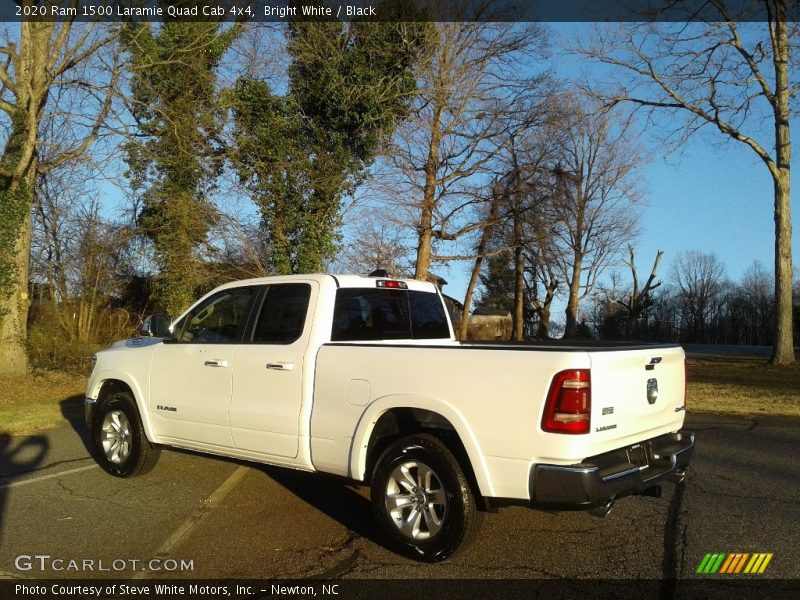 Bright White / Black 2020 Ram 1500 Laramie Quad Cab 4x4