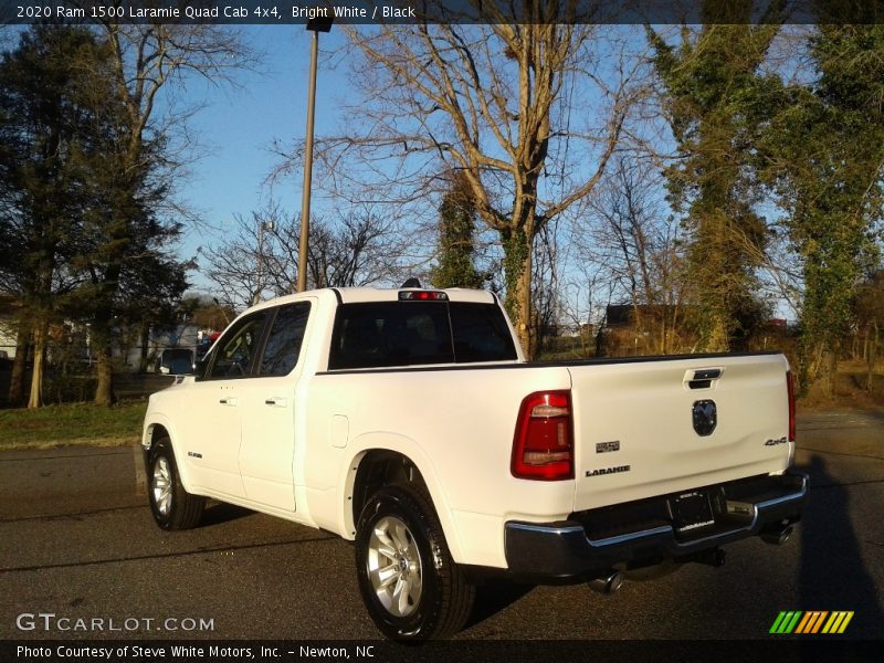 Bright White / Black 2020 Ram 1500 Laramie Quad Cab 4x4