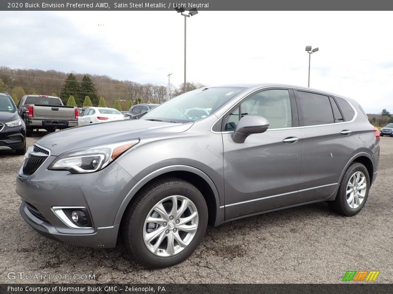 Satin Steel Metallic / Light Neutral 2020 Buick Envision Preferred AWD