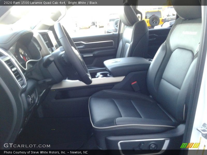 Bright White / Black 2020 Ram 1500 Laramie Quad Cab 4x4