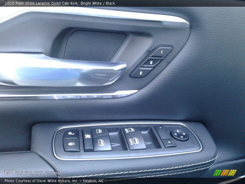 Bright White / Black 2020 Ram 1500 Laramie Quad Cab 4x4