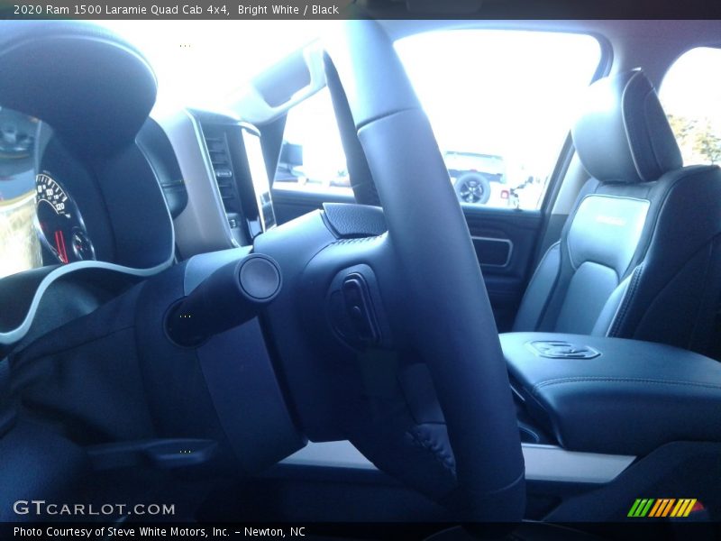 Bright White / Black 2020 Ram 1500 Laramie Quad Cab 4x4
