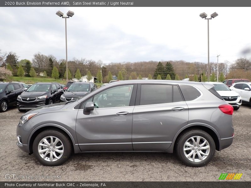 Satin Steel Metallic / Light Neutral 2020 Buick Envision Preferred AWD