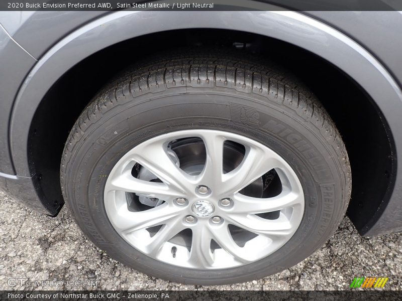 Satin Steel Metallic / Light Neutral 2020 Buick Envision Preferred AWD