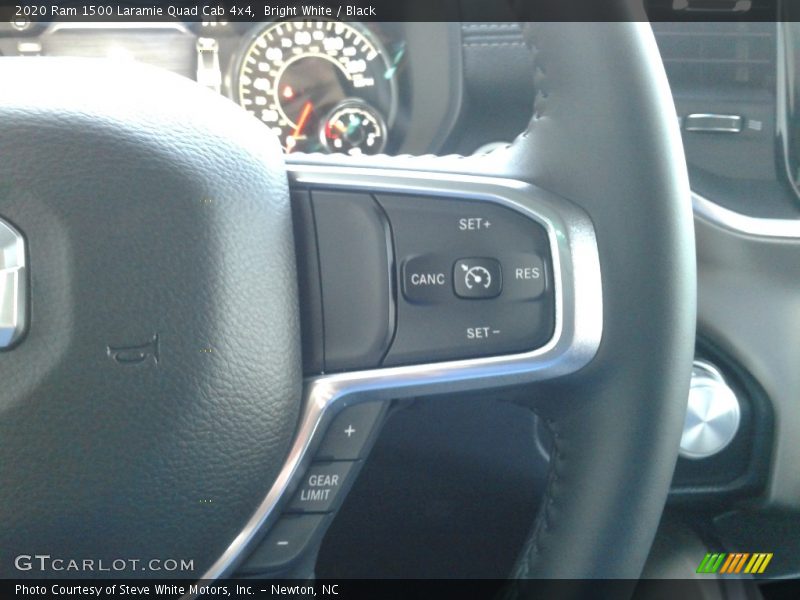 Bright White / Black 2020 Ram 1500 Laramie Quad Cab 4x4