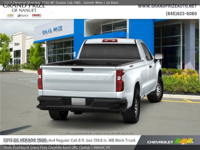 Summit White / Jet Black 2019 Chevrolet Silverado 1500 WT Double Cab 4WD