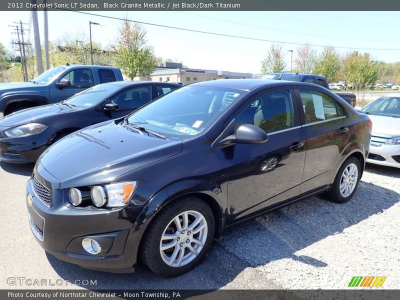 Black Granite Metallic / Jet Black/Dark Titanium 2013 Chevrolet Sonic LT Sedan