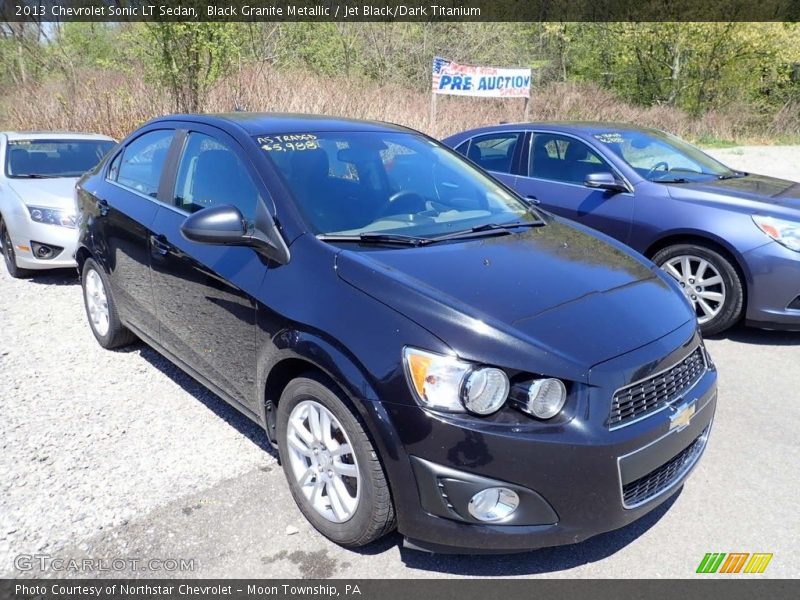 Black Granite Metallic / Jet Black/Dark Titanium 2013 Chevrolet Sonic LT Sedan