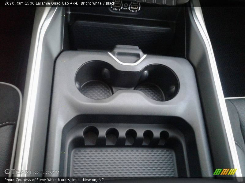 Bright White / Black 2020 Ram 1500 Laramie Quad Cab 4x4