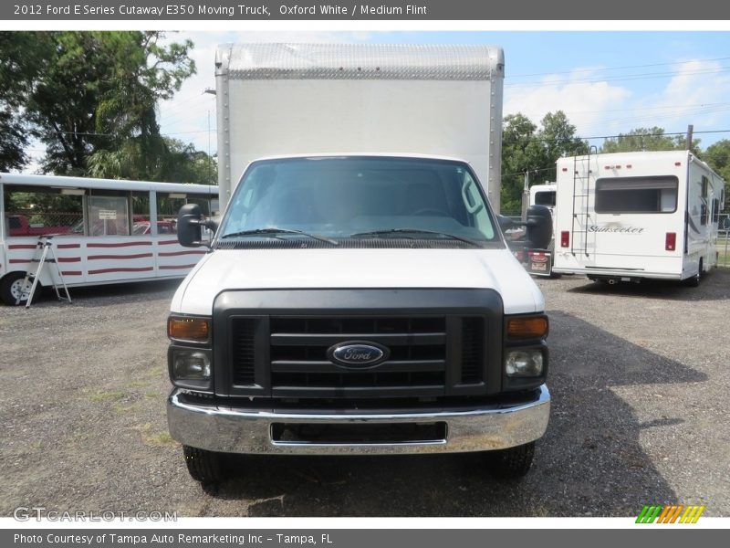 Oxford White / Medium Flint 2012 Ford E Series Cutaway E350 Moving Truck