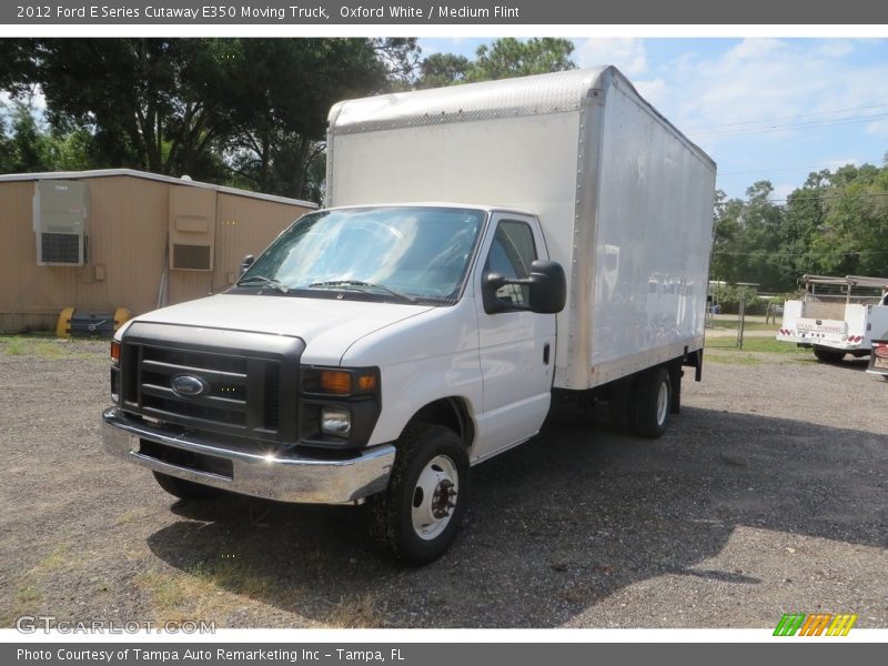 Oxford White / Medium Flint 2012 Ford E Series Cutaway E350 Moving Truck