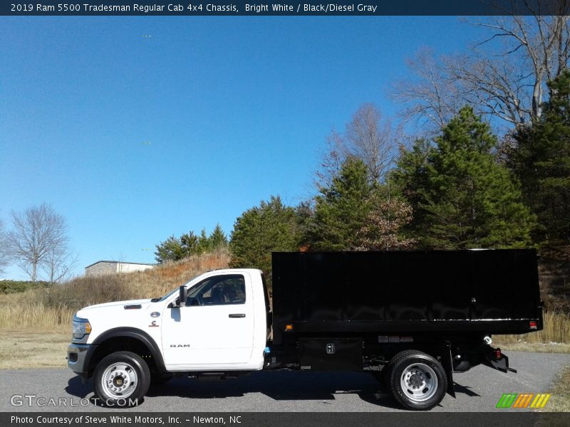Bright White / Black/Diesel Gray 2019 Ram 5500 Tradesman Regular Cab 4x4 Chassis