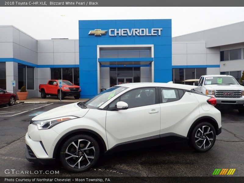 Blizzard White Pearl / Black 2018 Toyota C-HR XLE