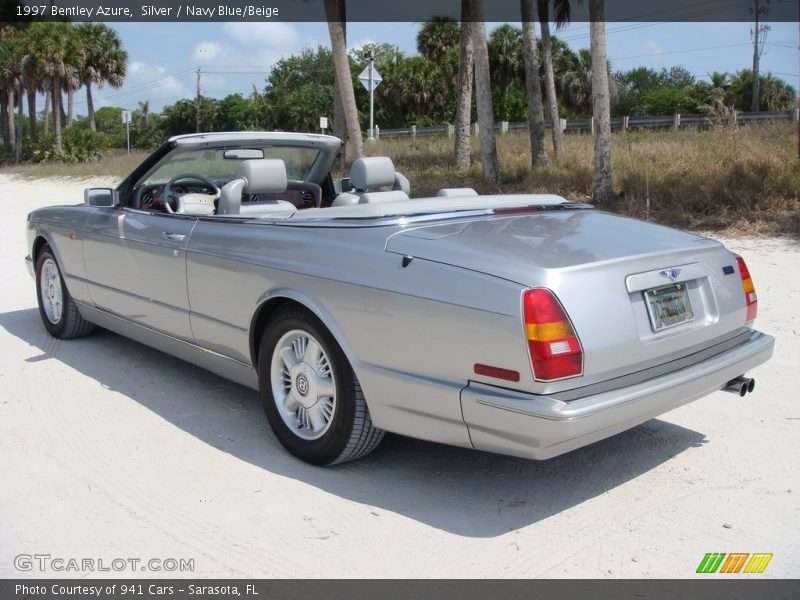 Silver / Navy Blue/Beige 1997 Bentley Azure