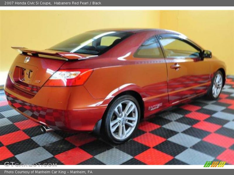 Habanero Red Pearl / Black 2007 Honda Civic Si Coupe