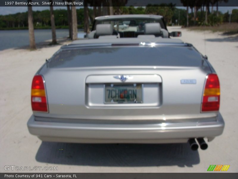 Silver / Navy Blue/Beige 1997 Bentley Azure