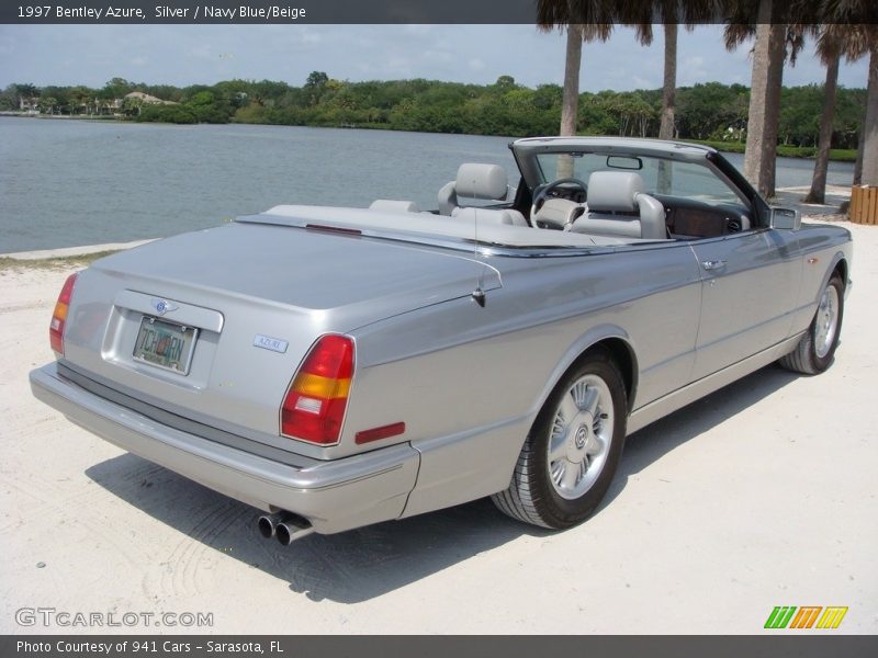Silver / Navy Blue/Beige 1997 Bentley Azure
