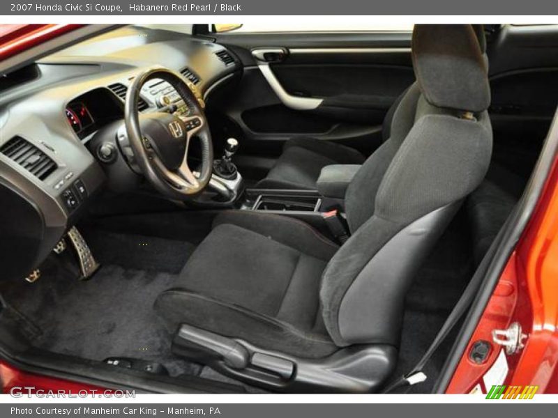 Habanero Red Pearl / Black 2007 Honda Civic Si Coupe