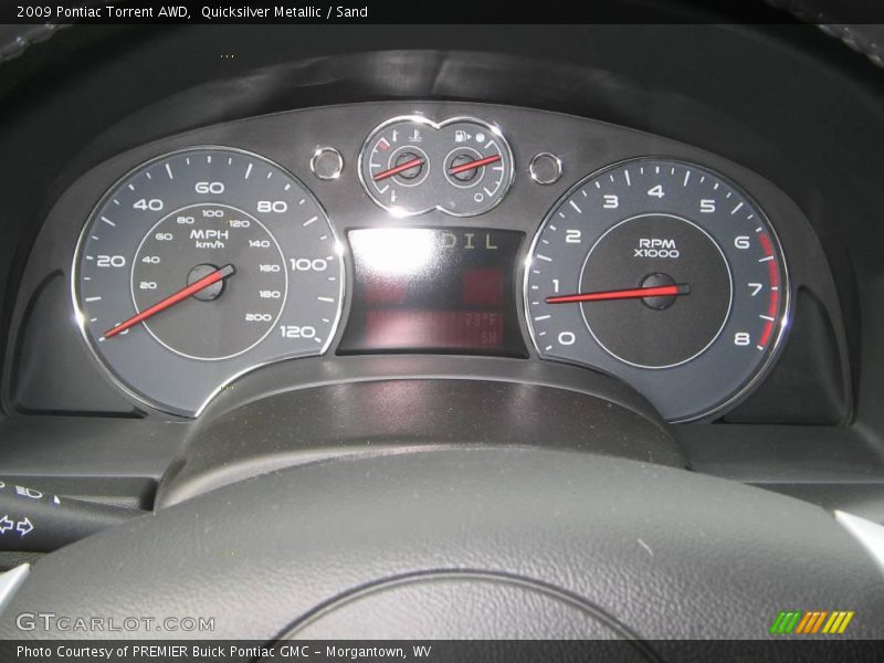 Quicksilver Metallic / Sand 2009 Pontiac Torrent AWD